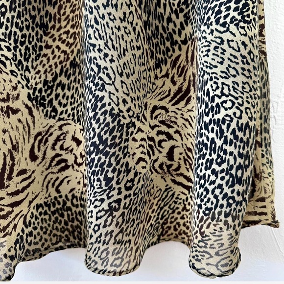 Vintage Cowl Neck Animal Print Dress - Picture 5 of 5